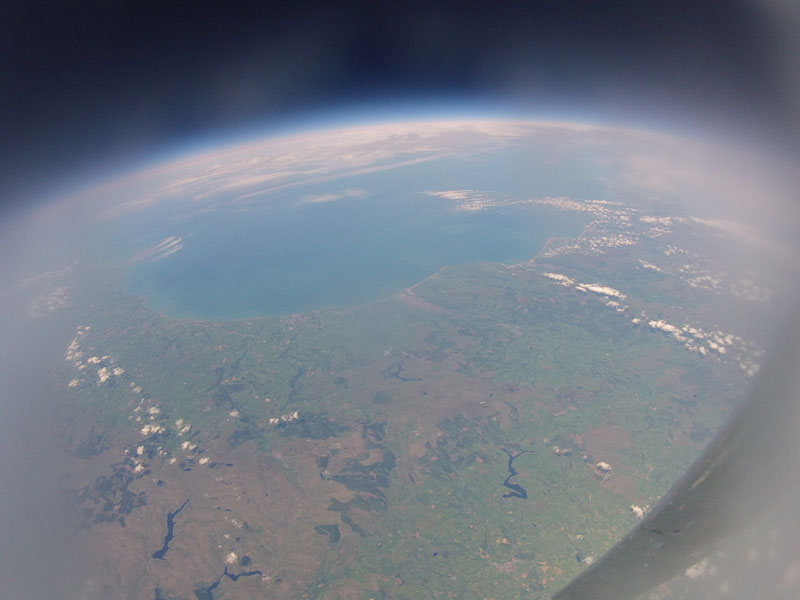 View of Pembrokeshire mid and north Wales and Cardigan-Bay. © Dr Mark Neal - Prifysgol Aberystwyth University
