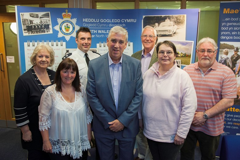 PCC Pictured is Arfon Jones the police and crime commissioner for the North Wales Police  with Independent custody visitors for the East Division