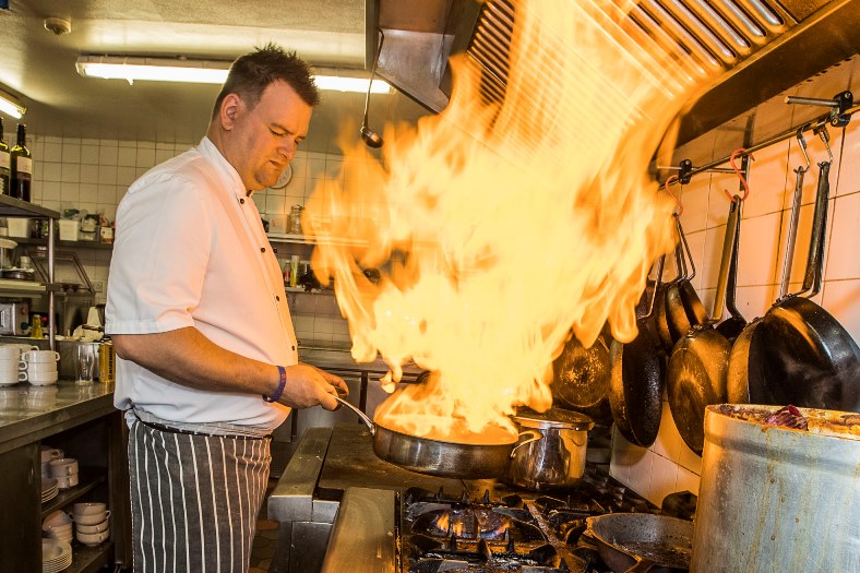 Jack Hatley, chef at Gales in Llangollen.