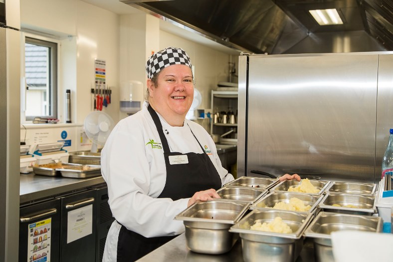Care Awards 2016. Catherine Williams at the kitchen at Bryn Ivor Care Home, Cardiff