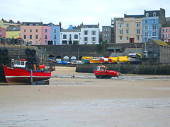 Tenby Harbour at low tide 