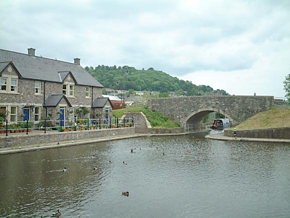 The canal's basin at Brecon