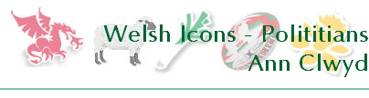 Welsh Icons - Polititians
Ann Clwyd
