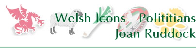 Welsh Icons - Polititians
Joan Ruddock