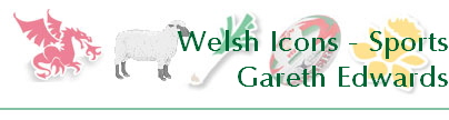 Welsh Icons - Sports
Gareth Edwards