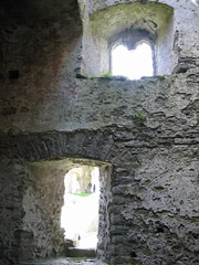 Inside Carew Castle