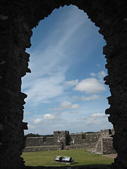 Through the arched window (Pembroke Castle)....