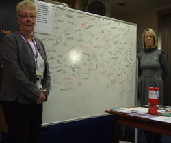 Ann Roberts and Elieen Price from UNISON