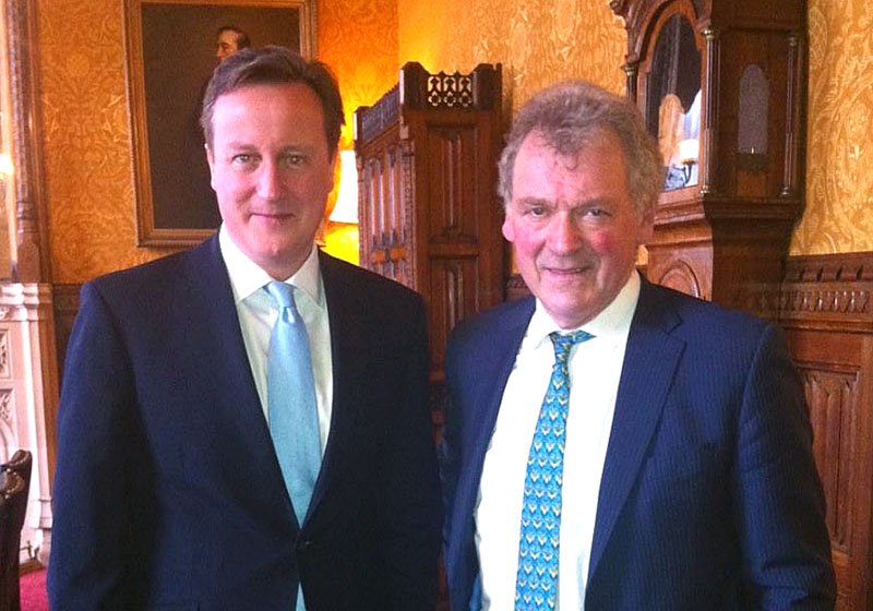 Glyn Davies and David Cameron