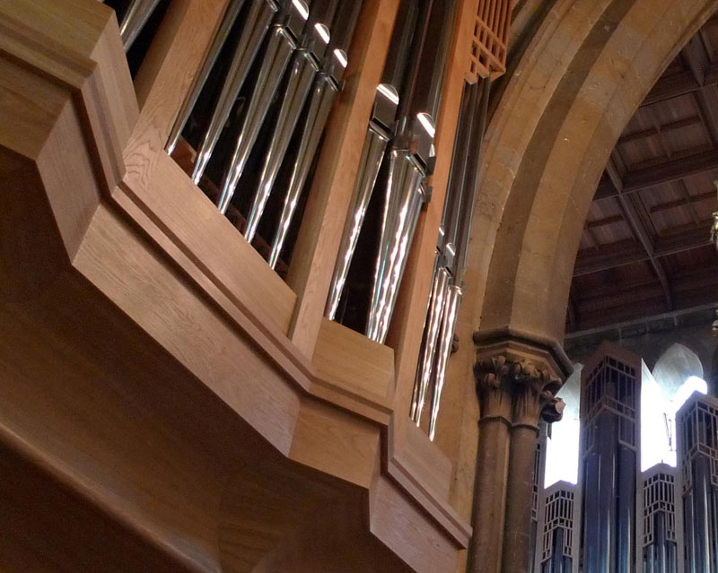 The north case of the new organ