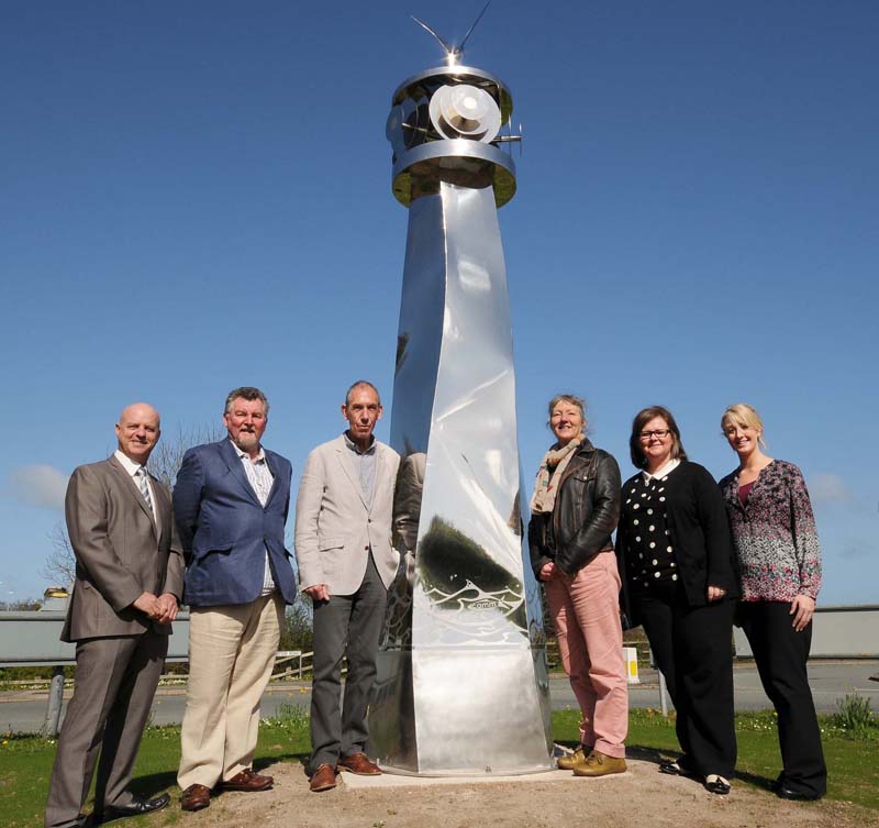 Councillor Glyn Banks (Ffynnongroyw); Councillor Derek Butler, Cabinet Member for Economic Development; Craig Matthews from Camm Design; Mary Matthews from Camm Design; Councillor Sharon Williams (Gronant); Carol Dove, Project Manager at Flintshire County Council