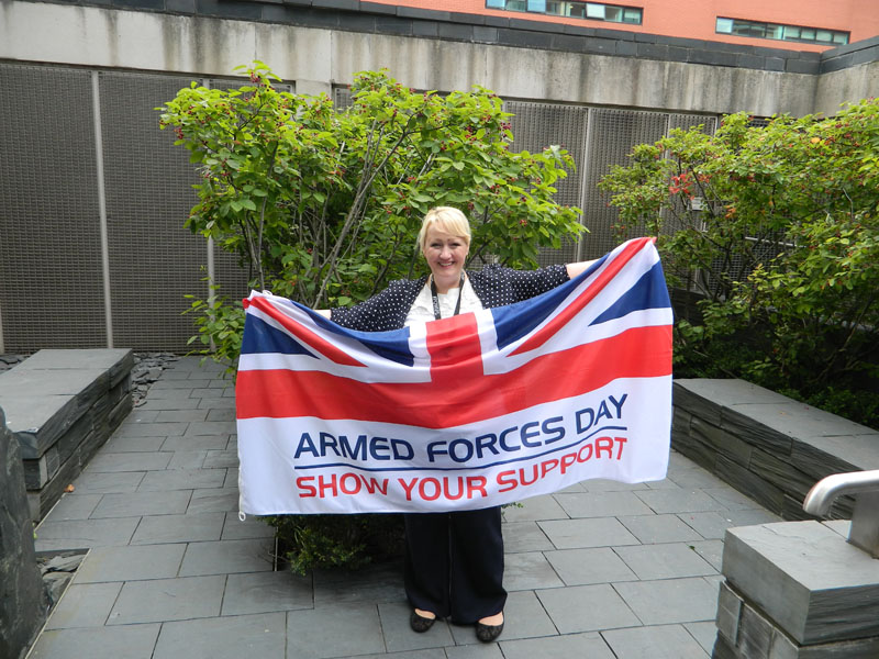 Rebecca evans armed forces day