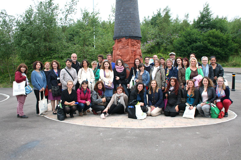 Erasmus delegates visiting the Copper Works in Hafod