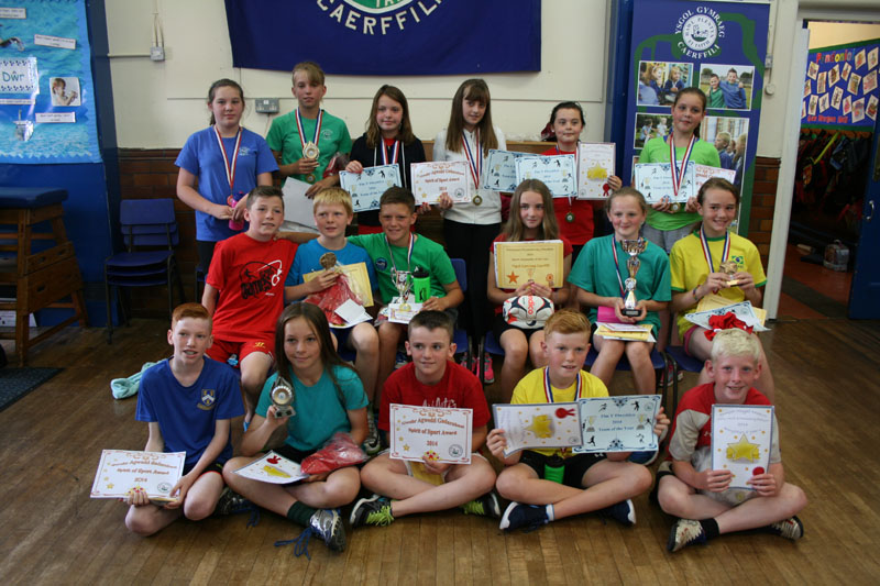 The Year 6 Class with their awards