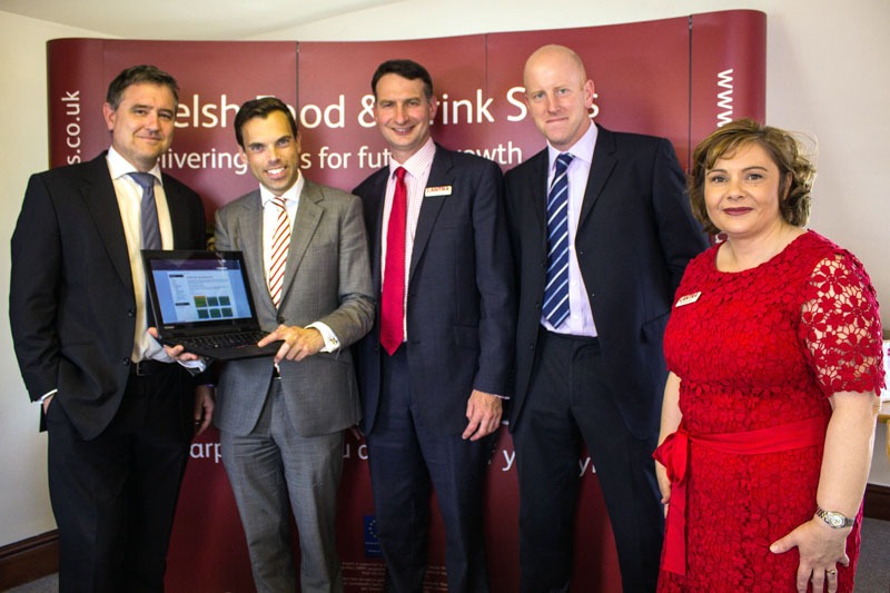 Deputy Minister for Skills, Ken Skates with partners of the Welsh Food & Drink Skills Project