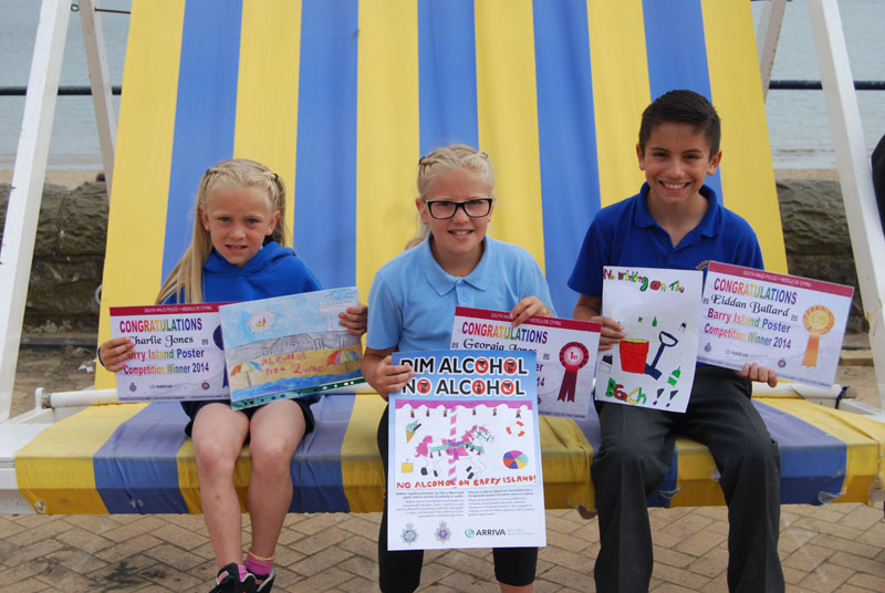 Winners of no alcohol poster competition - Barry - 23.06.14