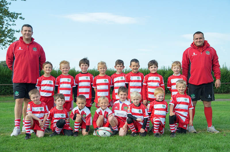 Oakdale U7's and their coaches Carl Gregory and Richard Lloyd