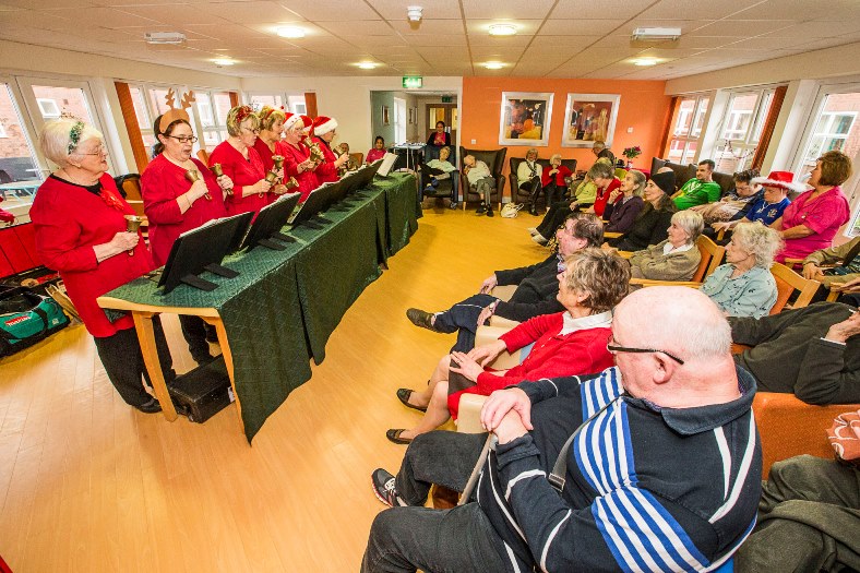 Welsh Icons News | Bells Ring Out for Christmas at Wrexham Care Home