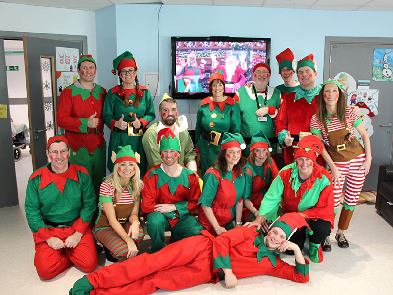Elves (staff from Noah’s Ark Children’s Hospital for Wales and Cisco UK staff)