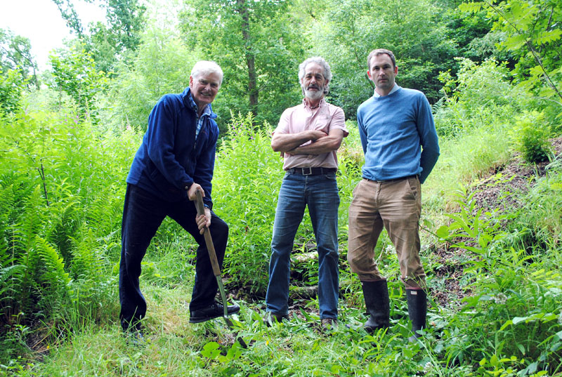 Lord Newborough, Michael Paice Chair of the board of directors at Corwen Electricity Cooperative, Silas Jones Energy Development Officer at Cadwyn Clwyd