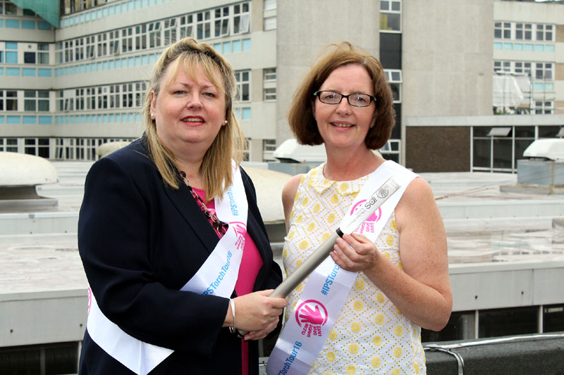 Ruth Walker, Executive Nurse Director with Yvonne Hyde, Senior Nurse for Infection Prevention and Control at Cardiff and Vale University Health Board