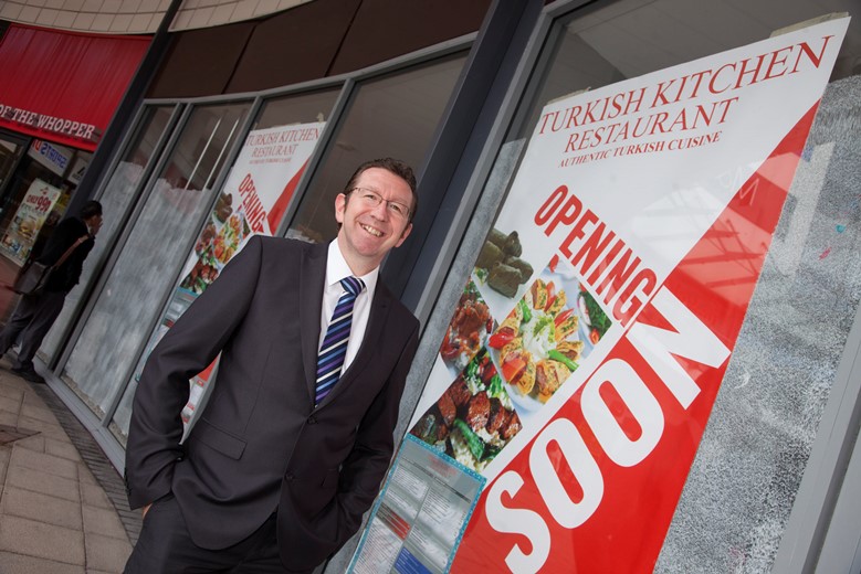 EAGLES MEADOW SOON TO WELCOME THE TURKISH KITCHEN .... Pictured is Stuart Bellis, operations manager for Eagles Meadow.